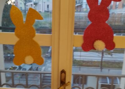 Gli addobbi della Fondazione Rota per la Pasqua 2023