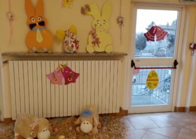 Gli addobbi della Fondazione Rota per la Pasqua 2023