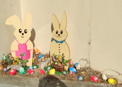 Gli addobbi della Fondazione Rota per la Pasqua 2023